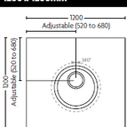 1200mm x 1200mm