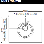 1200mm x 900mm
