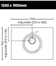 Impey Aquadec Easy Fit 1200mm x 900mm
