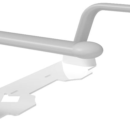 Euroshowers Toilet Seat Arm Rest | Fold-Down Support Arms | Fits Under Seat | 120kg Rated