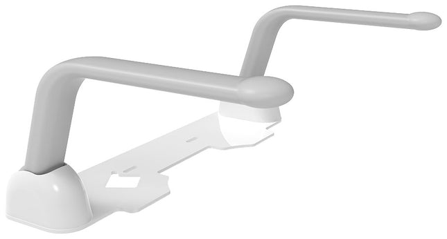 Euroshowers Toilet Seat Arm Rest | Fold-Down Support Arms | Fits Under Seat | 120kg Rated