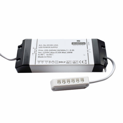 12V LED Drivers & Extension Cables - 8W 15W 20W 30W 60W 100W White Drivers + 2m 5m Extensions