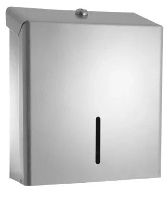 Base Standard C Fold Paper Towel Dispenser Silver Chrome
