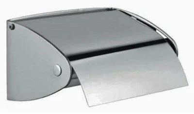Base Brushed Stainless Steel Single Flap Toilet Roll Holder