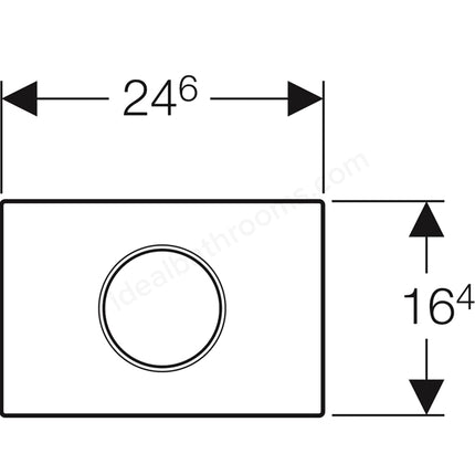 Geberit Flush control; Sigma10; electronic; mains Automatic/touchless: brushed; polished