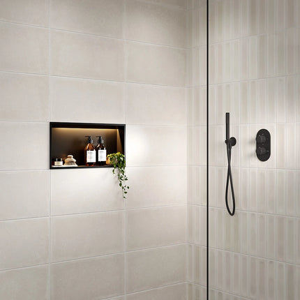 SycamoreLED LED Illuminated Shower Niche | Black, Brushed Brass or Gun Metal | TriGlow Tunable White | IP Rated
