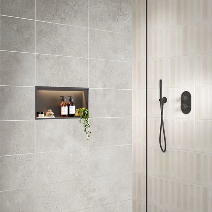 SycamoreLED LED Illuminated Shower Niche | Black, Brushed Brass or Gun Metal | TriGlow Tunable White | IP Rated