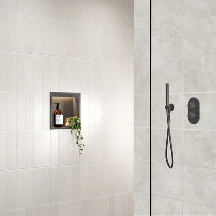 SycamoreLED LED Illuminated Shower Niche | Black, Brushed Brass or Gun Metal | TriGlow Tunable White | IP Rated