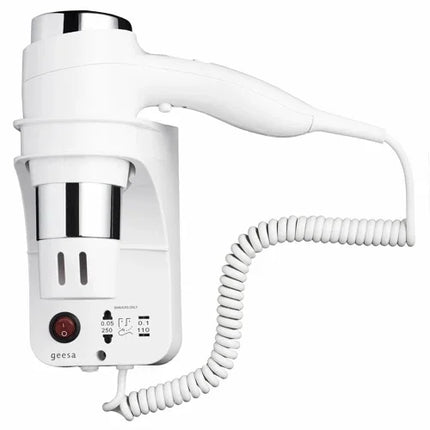 Wall Mounted Hair dryer 1600 W With Shaver Socket