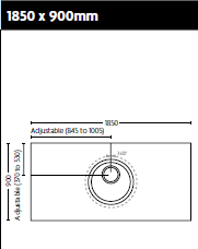 Impey Aquadec Easy Fit 1850mm x 900mm