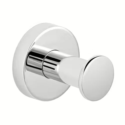 Euroshowers Round Robe Hook | Matt Black or Chrome | Wall Mounted