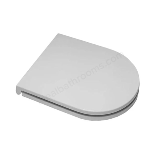 RAK Ceramics Resort D Shape Sandwich Soft Close Toilet Seat | White | Quick Release