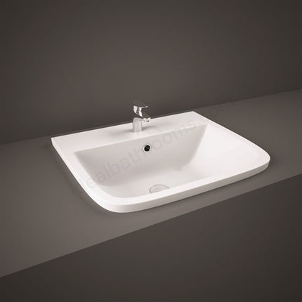 RAK Ceramics Series 600 500mm Inset Basin 1 Tap Hole