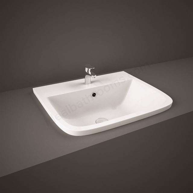 RAK Ceramics Series 600 500mm Inset Basin 1 Tap Hole