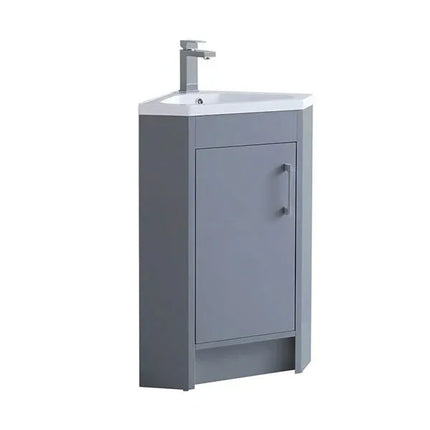 Brisbane 418mm Waterproof Corner Vanity Unit with Basin | 3 Colours Mid Grey