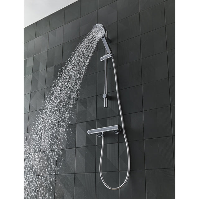 Tavistock SQT2416 Quantum Single Function Thermostatic Cool Touch Bar Valve Shower System | Chrome