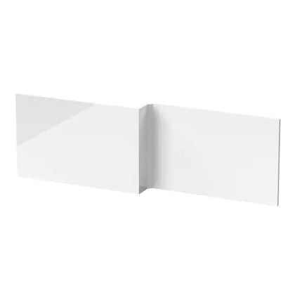 Nuie Waterproof Gloss White Bath Panels — Front Panels 1500–1800mm & 700mm End Panel