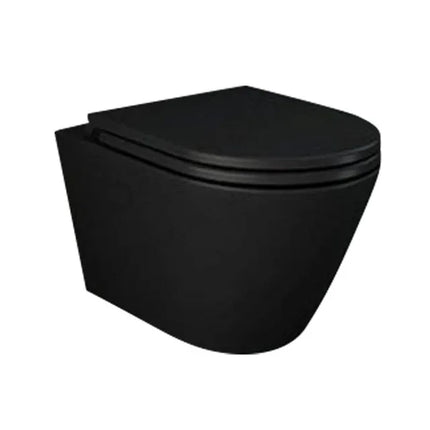 RAK Ceramics Feeling Wall Hung WC Pan - Matt Black 360mm 25 Year Guarantee