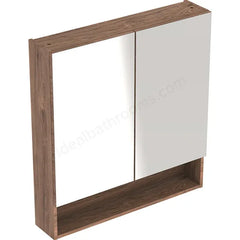 Geberit Selnova Square S Mirror Cabinet Two Doors -588x850 Dark Hickory