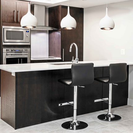 Parma LED Pendant Light - 8W Integrated Black or White with Copper Interior