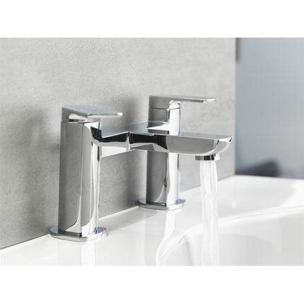 Aqualisa Downtown Bath Deck Filler - Chrome