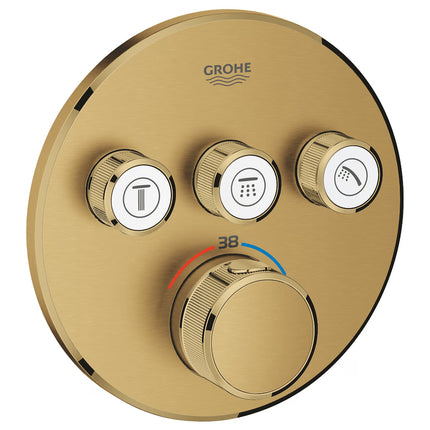 Grohe Grohtherm SmartControl Concealed Thermostat with 3 Valves | Chrome & Colour Finishes