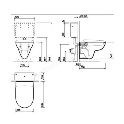 Geberit Selnova Wall-Hung WC Pack