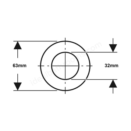 Geberit Flat Gasket for Flush Valve | Silicone Seal | 816.418.00.1