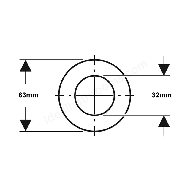 Geberit Flat Gasket for Flush Valve | Silicone Seal | 816.418.00.1