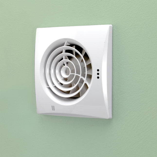 HIB Hush Discreet Bathroom Extractor Fan - White