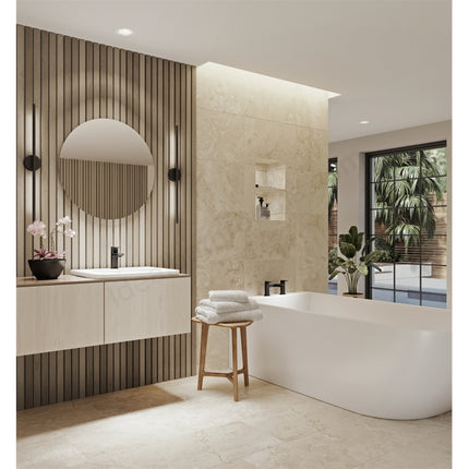 Aqualisa Downtown Bath Deck Filler - Matt Black