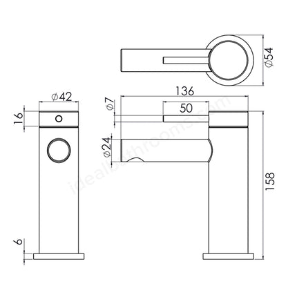 Tavistock Anthem Basin Mixer with Click Waste