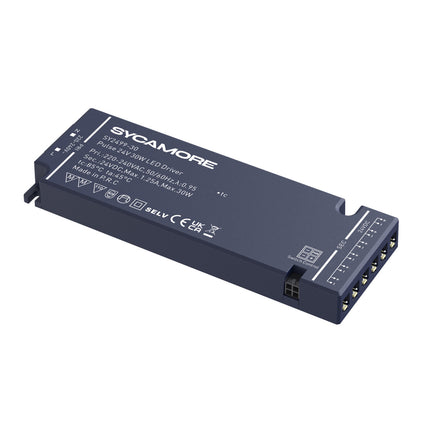 SycamoreLED 24V Pulse LED Driver – 8W, 15W, 30W or 60W – Integrated Sensor Port – Dimmable