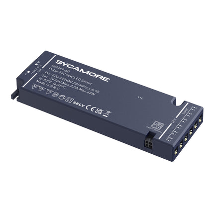 SycamoreLED 24V Pulse LED Driver – 8W, 15W, 30W or 60W – Integrated Sensor Port – Dimmable