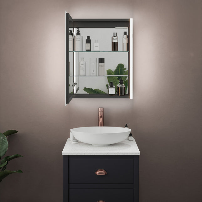 Sycamore Symphony LED Mirror Cabinet | Bluetooth | USB Charging | Tunable White | 3 Sizes