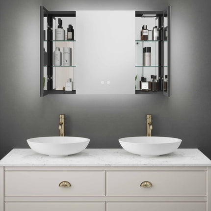 Sycamore Symphony LED Mirror Cabinet | Bluetooth | USB Charging | Tunable White | 3 Sizes