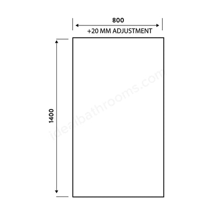 Scudo S6 Grid Bath Screen — 800 x 1400mm | Folding | 6mm Toughened Glass | Matt Black | Lifetime Guarantee