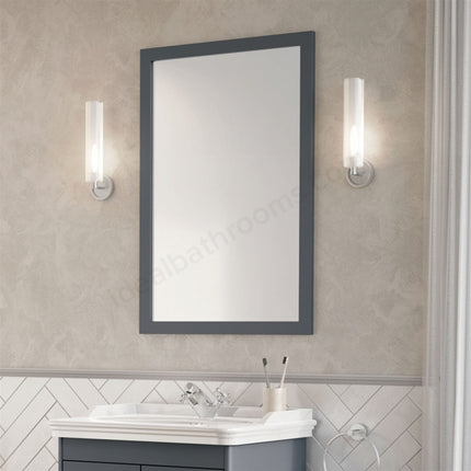 Scudo Classica 900mm x 600mm Mirror - Charcoal Grey
