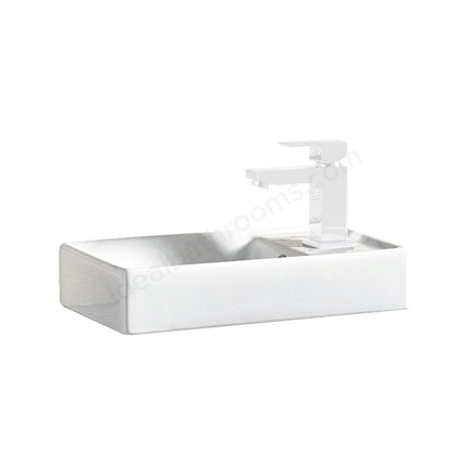 Scudo Lanza 390mm x 780mm x 215mm Floorstanding Unit & Basin - White High Gloss