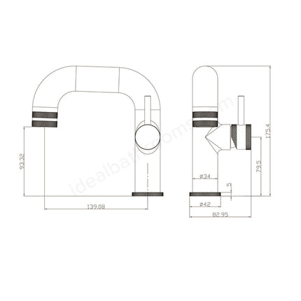 Scudo Core Mono Basin Mixer Tap | Side Lever | WRAS | 5 Finishes