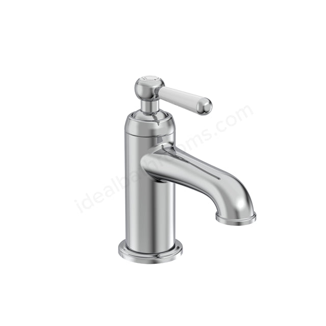 Tavistock Lansdown Mono Basin Mixer Tap - Single Lever with Click Waste - 2 Finishes Chrome