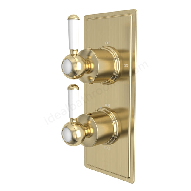 Tavistock Lansdown Dual Function Shower Valve - Concealed Mixer - 2 Finishes Brushed Brass