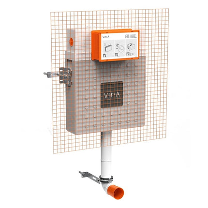 VitrA V12 Concealed Cistern | Floor-Standing, Back-to-Wall & Child WC Pans | 3/6L Dual Flush | 12cm