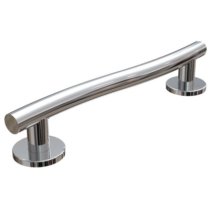 Euroshowers WAVE Curved Grab Rail | Polished Stainless Steel | Concealed Fixings | 30cm, 45cm & 60cm