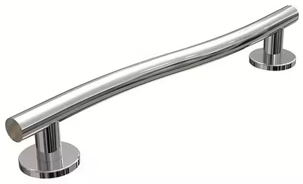 Euroshowers WAVE Curved Grab Rail | Polished Stainless Steel | Concealed Fixings | 30cm, 45cm & 60cm
