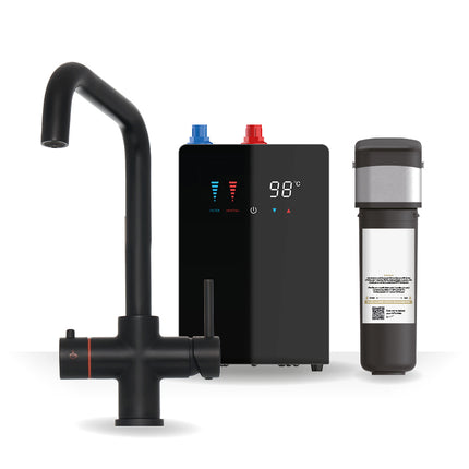 Brewmaster 4-in-1 Square Neck Boiling Water Tap with Digital Tank