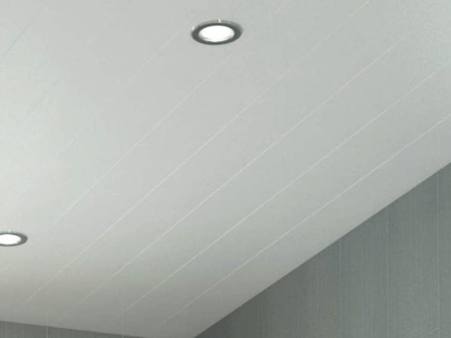 Neptune 250mm x 2600mm PVC Wall / Ceiling Panel - Matt White (Pack of 4)