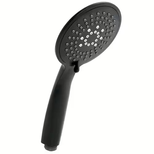 Euroshowers SilverJet Shower Head | 3-Spray | Rub Clean Jets | Black, White & Chrome | ½" BSP