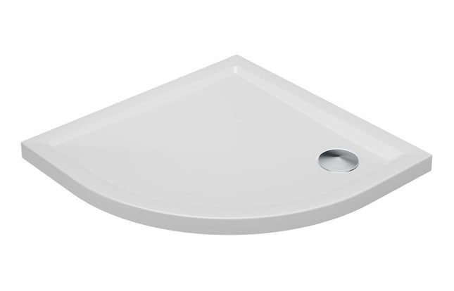 Ambience 40mm Low Profile Quadrant Shower Tray & Waste | White | 3 Sizes