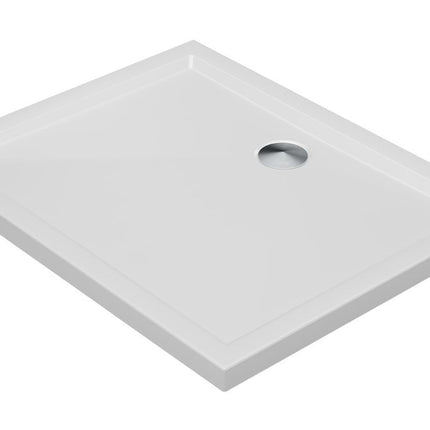 Ambience 40mm Low Profile Rectangular Shower Tray & Waste | White | 10 Widths